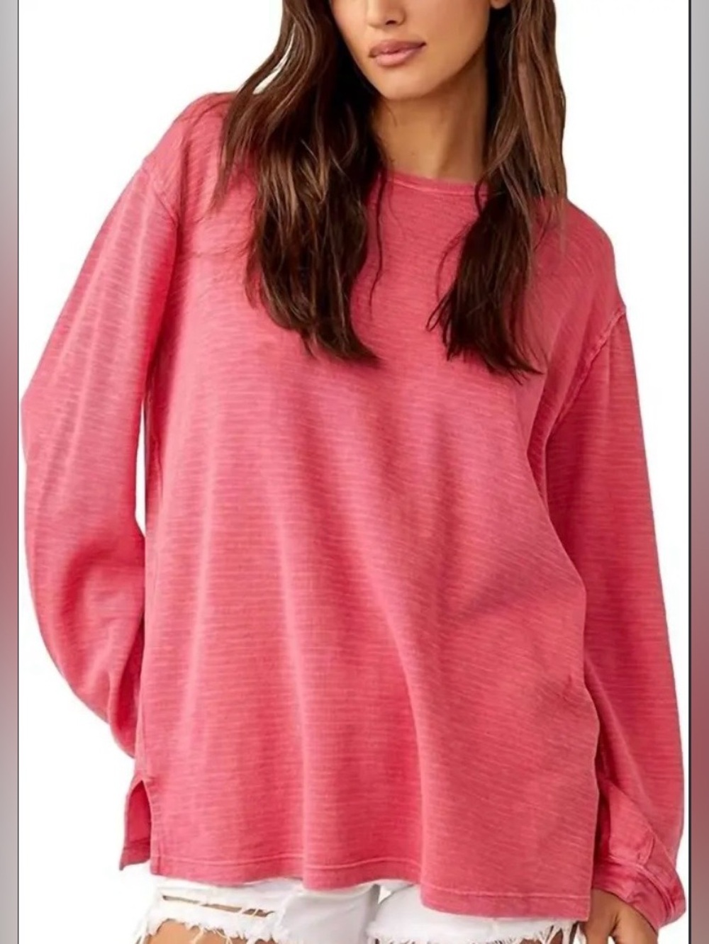 NWOT Free People Soul Song long sleeve shirt size large